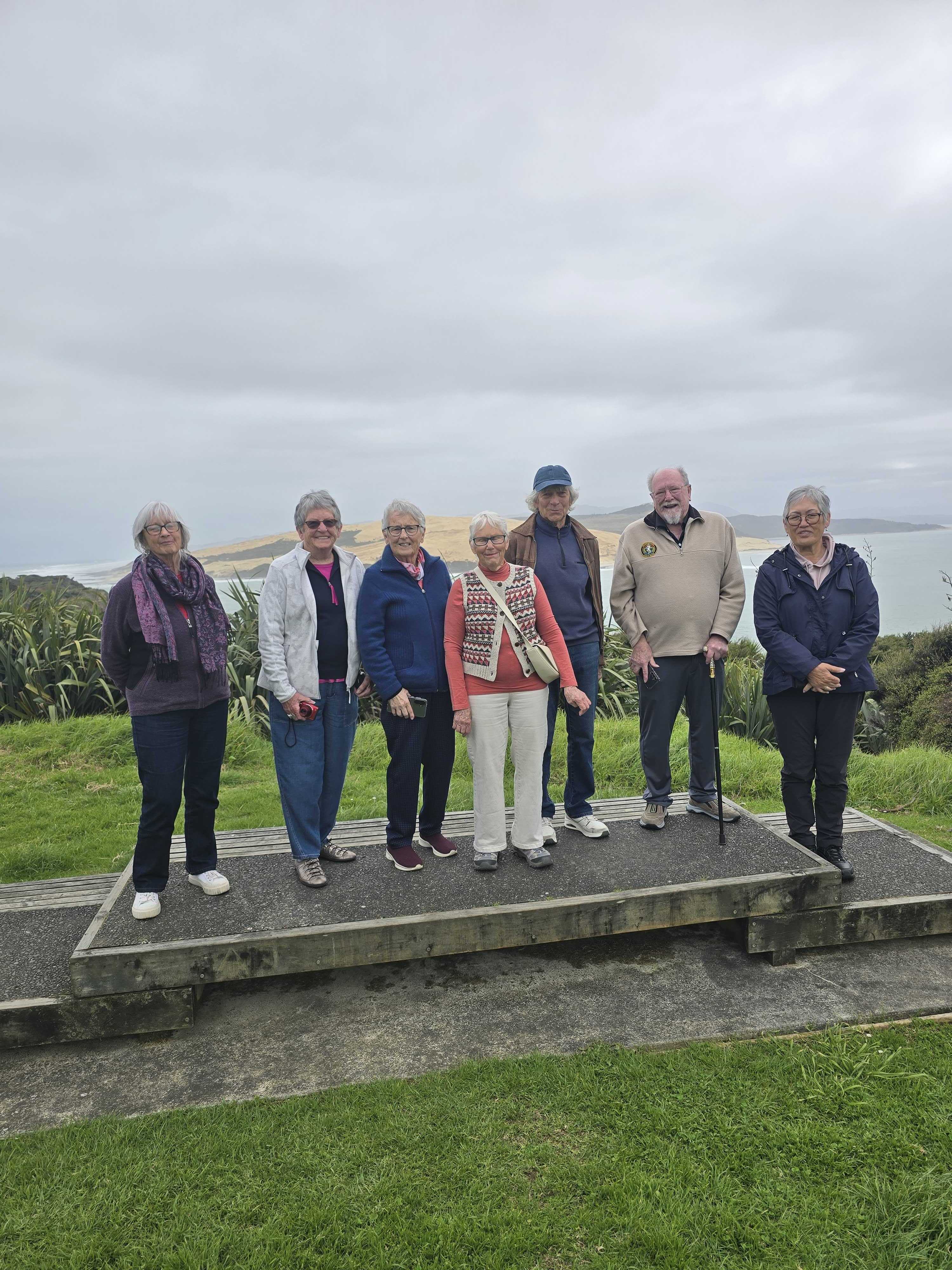Promisia Beyond travellers overlooking the Hokianga Harbour
